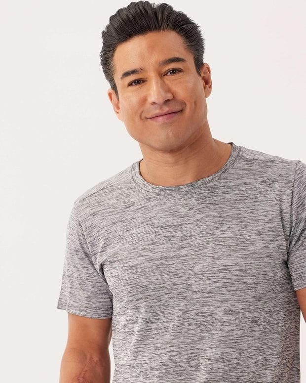 Men'S Mens Dry-Fit Moisture Wicking Active Athletic Performance Crew T-Shirts T-Shirt (Pack of 5)