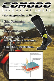 - Men'S Long Motorcycle Socks, Breathable Functional Socks, Motorcycle Socks for Motorcycle Boots