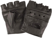 Primeleather Quality Real Leather Soft Fingerless Gloves for Weight Training Cycling Bike Wheelchair GYM Etc Medium