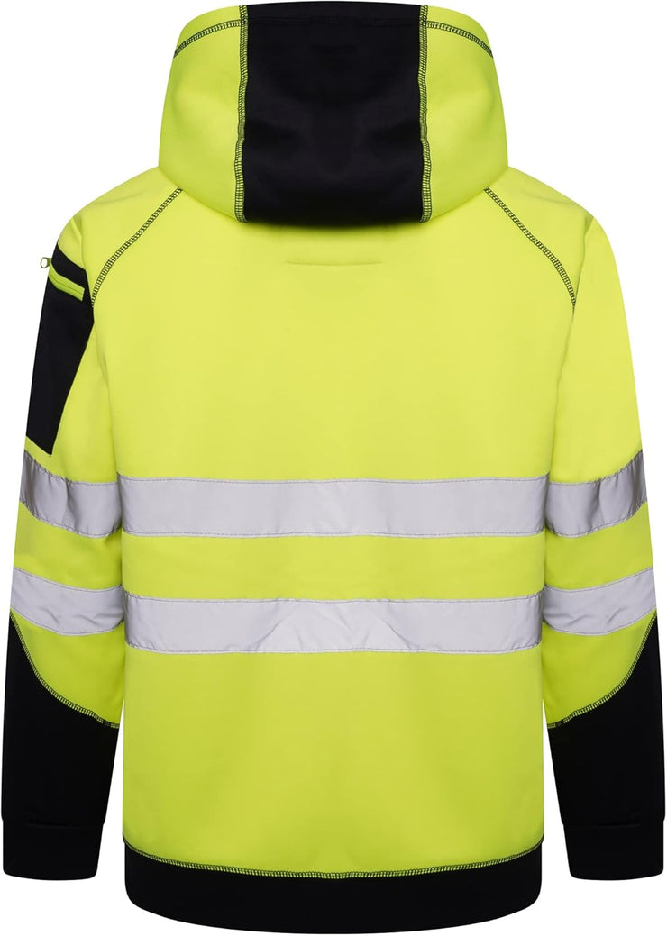 Hi Vis Hoodie Certified EN ISO 20471:2013,Hi Vis Vest,High Visibility Workwear Jacket,Hoodie,Hi Vis Hooded Sweatshirt,High Visibility Safety Workwear Hoodie